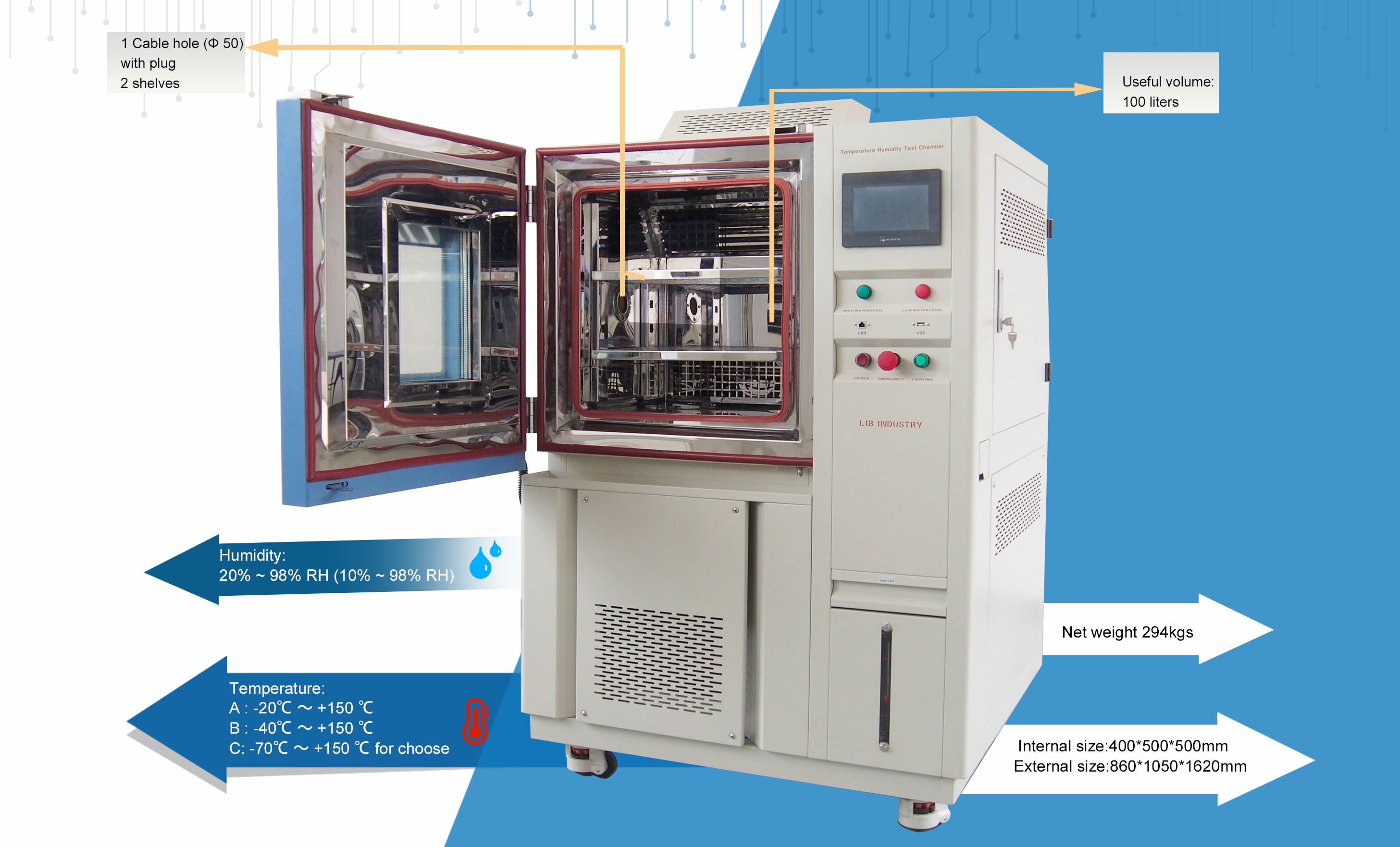 TH-100 temperature humidity test chamber (2)